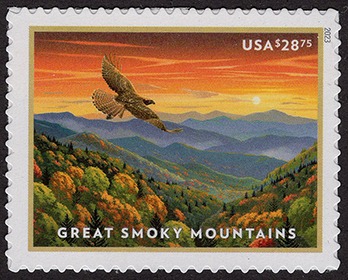 U.S. #5752 Great Smoky Mountains $28.75
