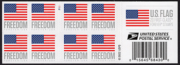U.S. #5790a Freedom U.S. Flag, AP Double-Sided Booklet of 20