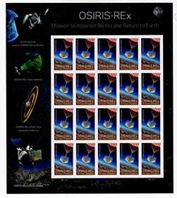 U.S. #5820 OSIRIS-REx: Return to Earth, Pane of 20