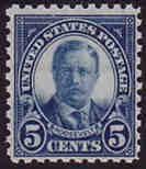 U.S. #586 5c Theodore Roosevelt - MNH