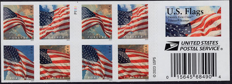 U.S. #5886b Flags of 2024 Booklet of 20 - AP