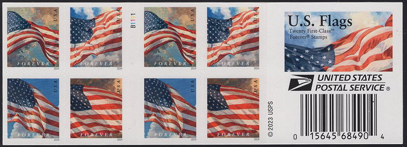 U.S. #5890b Flags of 2024 Booklet of 20 - BCA