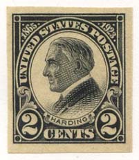 U.S. #611 Harding Memorial Imperf Mint