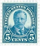 U.S. #637 5c Theodore Roosevelt - MNH