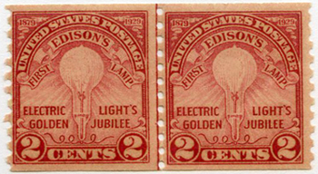 U.S. #656 Electric Light Coil - Mint Line Pair