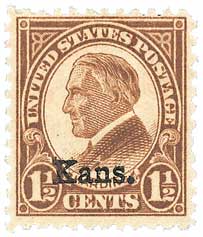 U.S. #659 11/2c Harding, Kansas - Mint