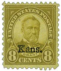 U.S. #666 8c 8c Grant, Kansas - Mint