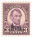 U.S. #672 3c Lincoln, Nebraska - Mint
