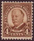 U.S. #685 4c William H. Taft - MNH