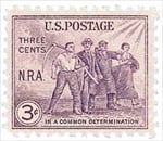 U.S. #732 National Recovery Act MNH