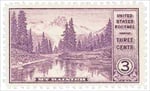 U.S. #742 Mt. Rainier MNH