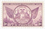 U.S. #775 Michigan Centenary MNH