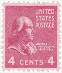 U.S. #808 4c James Madison MNH