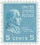 U.S. #810 5c James Monroe MNH