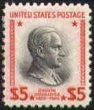 U.S. #834 $5 Calvin Coolidge - MNH