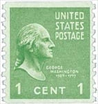 U.S. #839 1c George Washington Coil MNH