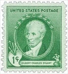 U.S. #884 1c Gilbert Stuart MNH