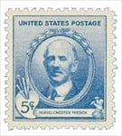 U.S. #887 5c Daniel Chester French MNH