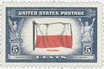 U.S. #909 Flag of Poland MNH