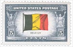 U.S. #914 Flag of Belgium MNH