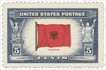 U.S. #918 Flag of Albania MNH