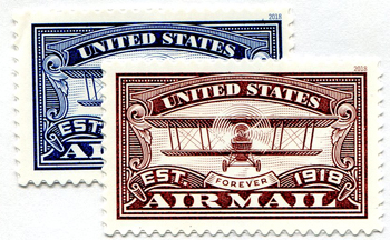 U.S. #5281 and #5282 U.S. Air Mail, 2 Singles