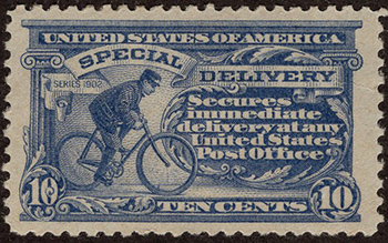 U.S. #E11 Messenger on Bicycle - Mint
