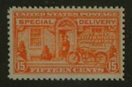 U.S. #E13 Motorcycle Delivery - Mint