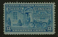 U.S. #E17 Motorcycle Delivery 13c MNH