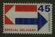 U.S. #E22 45c Arrows (red) MNH