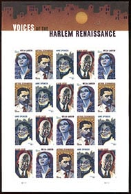 U.S. #5474 Harlem Renaissance, Pane of 20