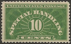 U.S. #QE1 10c Special Handling Stamp - Mint