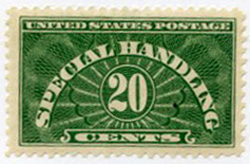 U.S. #QE3 20c Special Handling Stamp - Mint