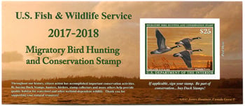 U.S. #RW84A Canada Geese 2017 Migratory Bird (Duck) Souvenir Sheet