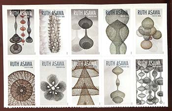 U.S. #5513a Ruth Asawa Block of 10