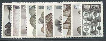 U.S. #5504-13 Ruth Asawa, 10 Singles