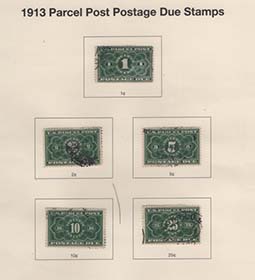 U.S. #JQ1-5 Parcel Post Due Used