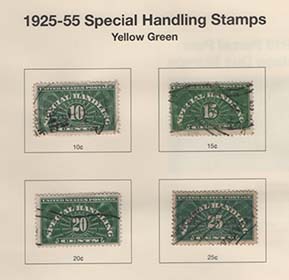 U.S. #QE1-4 Special Handling Stamps Used