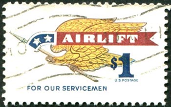 U.S. #1341 Airlift Used