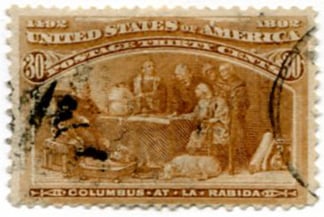 U.S. #239 Columbus at La Rabida 30c Used