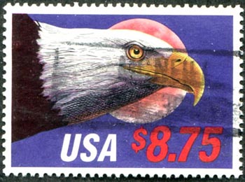 U.S. #2394 $8.75 Eagle and Moon Used