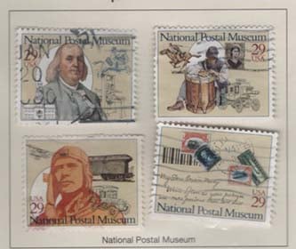 U.S. #2779-82 National Postal Museum, 4 Singles Used