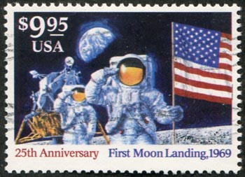 U.S. #2842 $9.95 Moon Landing Used