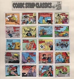 U.S. #3000a-t Comic Strip Classics, 20 Singles Used