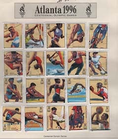 U.S. #3068a-t Atlanta Olympics, 20 Singles Used