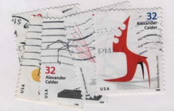 U.S. #3198-3202 Calder, 5 Singles Used