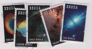 U.S. #3384-88 Hubble Space Telescope, 5 Singles Used