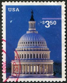 U.S. #3472 $3.50 Capitol Dome Used