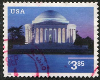U.S. #3647 $3.85 Jefferson Memorial Used