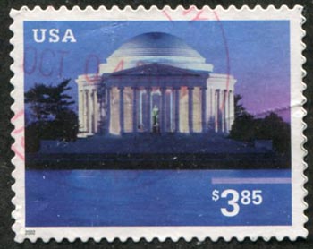 U.S. #3647A $3.85 Jefferson Memorial Used